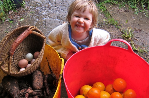 Harvest festival in the rain