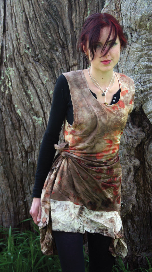 One of India Flint’s natural dye dresses.