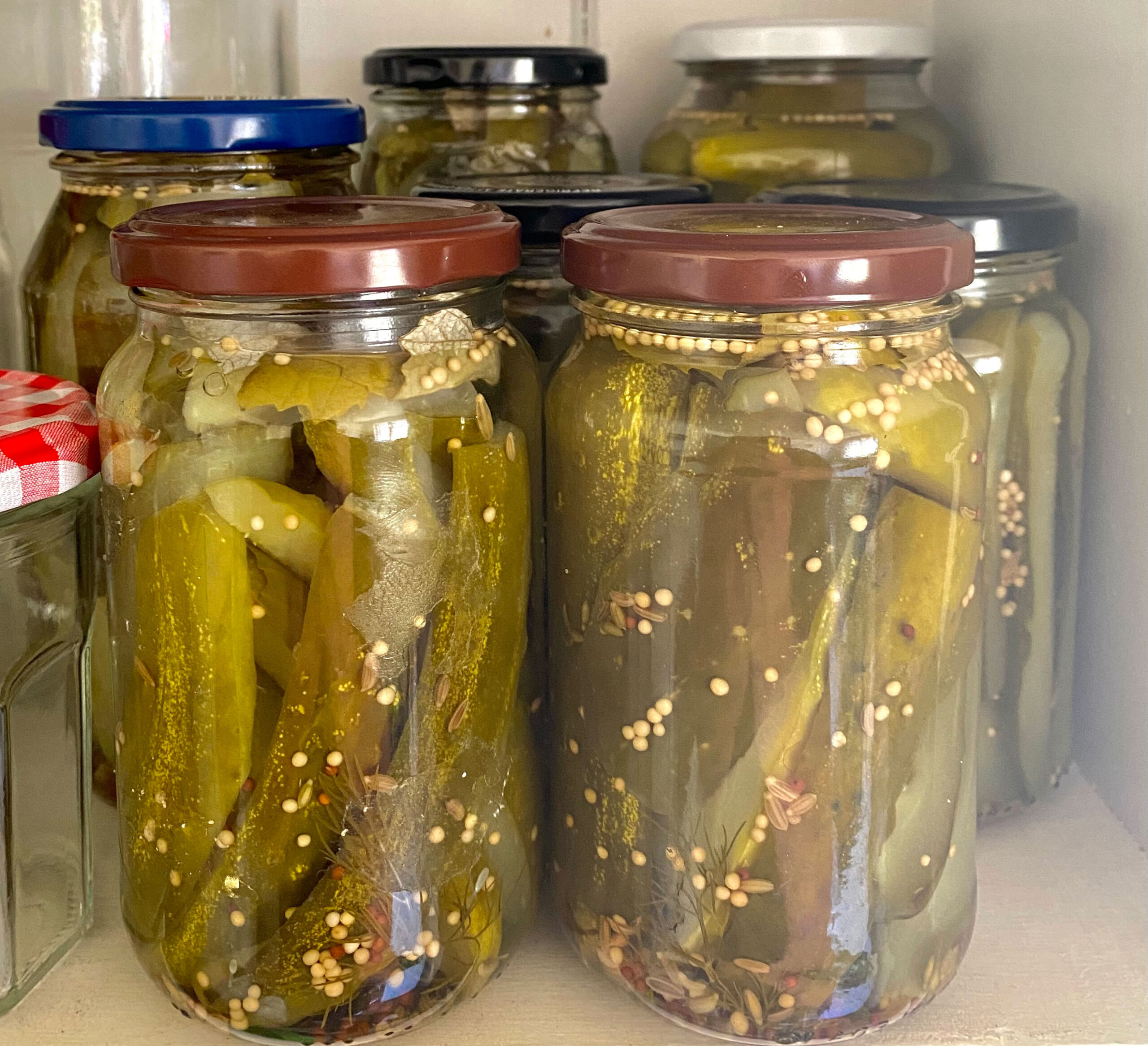 Justin Russell's pickled gherkins