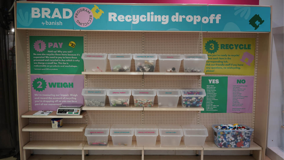 Image of Banish's BRAD recycling drop-off